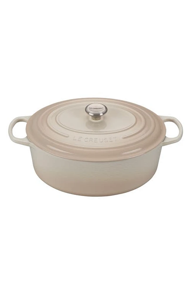 Le Creuset Signature 9 1/2 Quart Oval Enamel Cast Iron French/Dutch Oven in Meringue at Nordstrom