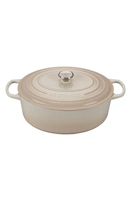 Le Creuset Signature 9 1/2 Quart Oval Enamel Cast Iron French/Dutch Oven in Meringue at Nordstrom