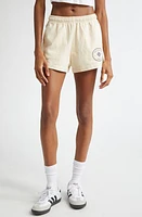 Sporty & Rich Eden Crest Cotton Disco Shorts Cream at Nordstrom,