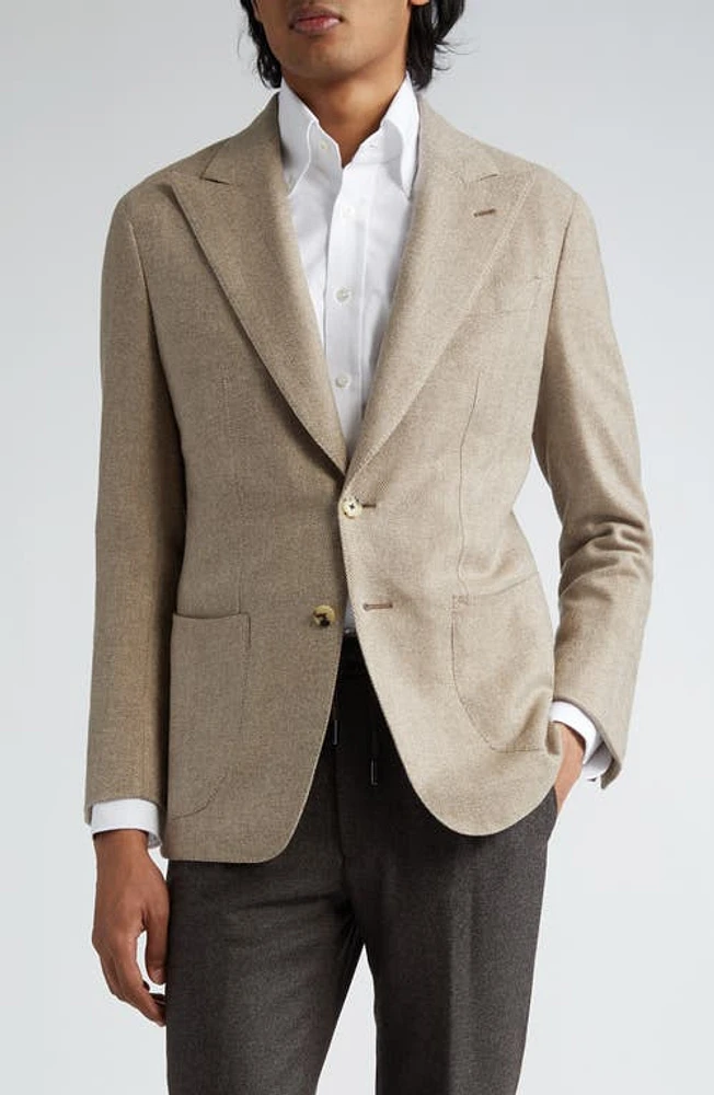 Thom Sweeney Unstructured Herringbone Cashmere Sport Coat Brown Twill at Nordstrom, Us