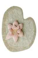 Lorena Canals Kids' Washable Lily Pad Rug & Flower Pillow in Lilly at Nordstrom