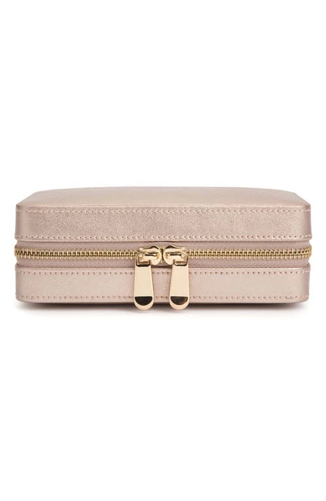 WOLF Palermo Zip Jewelry Case in Rose Gold at Nordstrom