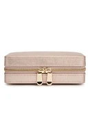 WOLF Palermo Zip Jewelry Case in Rose Gold at Nordstrom