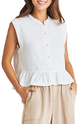 Splendid Alice Sleeveless Peplum Button-Up Shirt at Nordstrom,