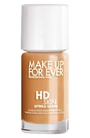 Make Up For Ever HD Skin Hydra Glow Skin Care Foundation with Hyaluronic Acid in 3Y46 - Warm Cinnamon at Nordstrom