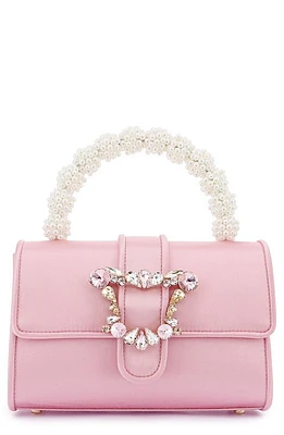 SOPHIA WEBSTER Margaux Imitation Pearl Top Handle Bag in Blossom Pink at Nordstrom