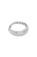 Bottega Veneta Men's Sterling Silver Chain Ring 8117 at