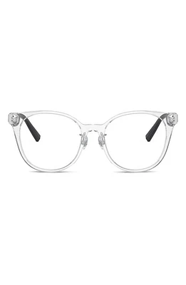 Tiffany & Co. Phantos 53mm Round Optical Glasses in Crystal at Nordstrom