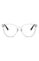 Tiffany & Co. Phantos 53mm Round Optical Glasses in Crystal at Nordstrom