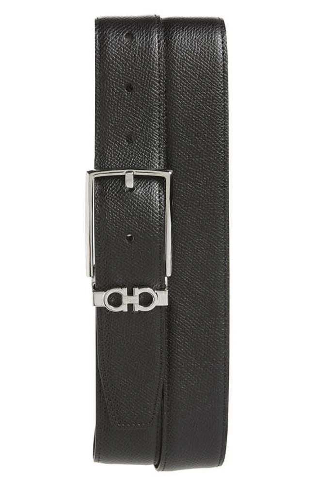 FERRAGAMO Reversible Leather Belt Nero /T. moro at Nordstrom, Cm