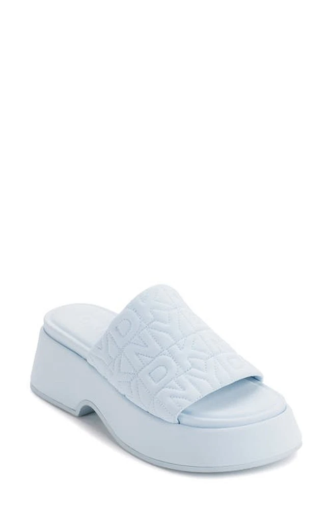 DKNY Logo Quilt Platform Sandal at Nordstrom,