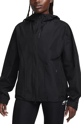 Nike Gore-Tex Infinium Packable Trail Running Jacket in Black/Black/Dark Smoke Grey at Nordstrom, Size Medium