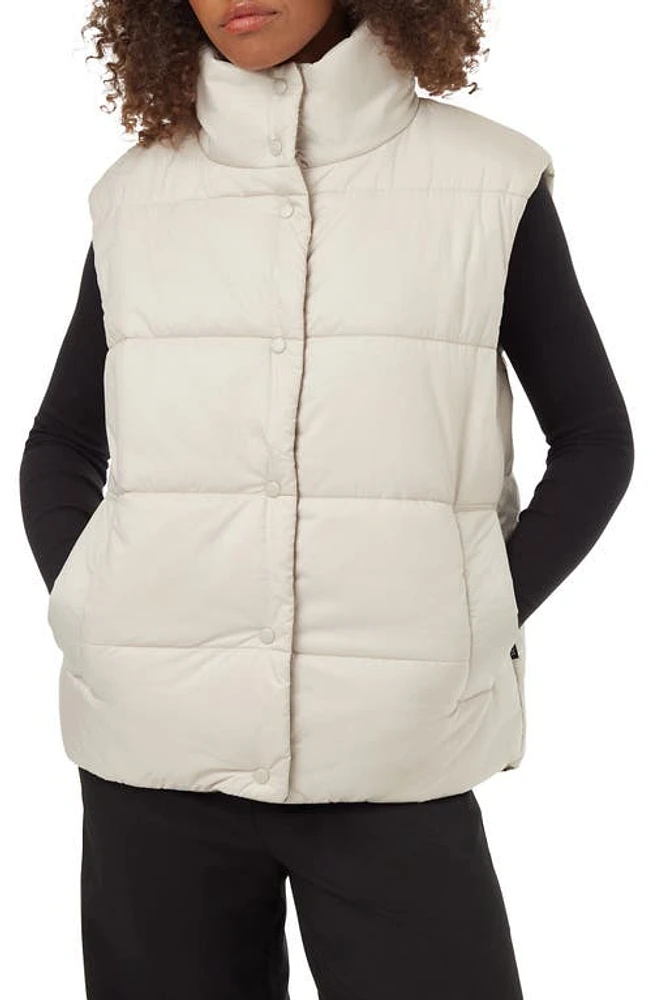 tentree Oversize Insulated Reversible Vest Pale Oak/Fossil at Nordstrom,