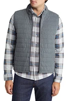 Stone Rose Tech Jersey Puffer Vest Charcoal at Nordstrom,