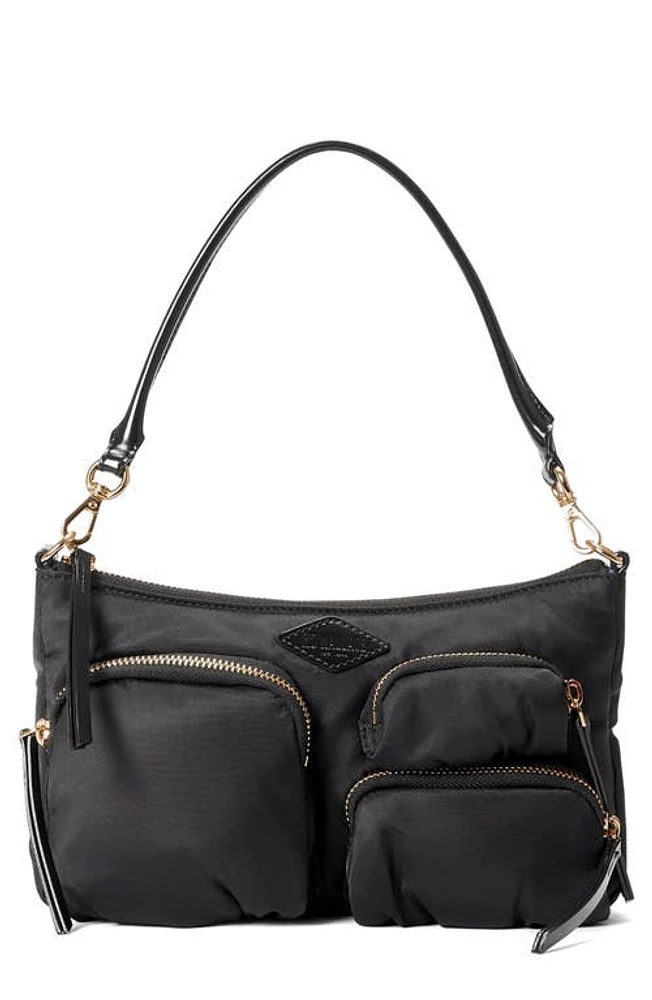 MZ Wallace Petite Chelsea Nylon Shoulder Bag in Black at Nordstrom