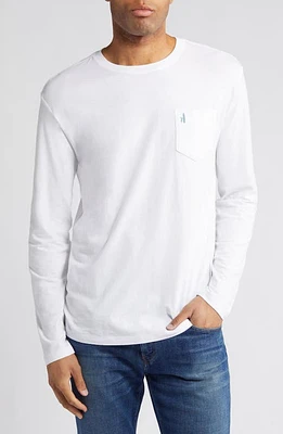 johnnie-O Surf Galaxy Long Sleeve Pocket T-Shirt White at Nordstrom,