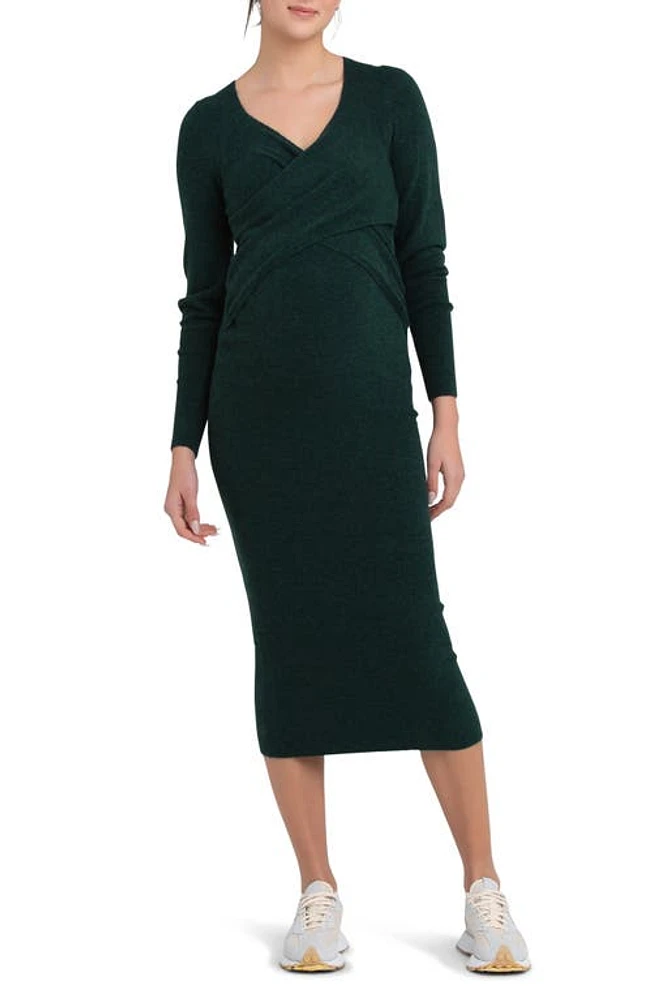 Ripe Maternity Heidi Long Sleeve Maternity/Nursing Dress at Nordstrom,