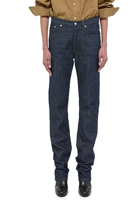 Helmut Lang High Waist Slim Jeans Raw Indigo at Nordstrom,