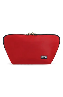 KUSSHI Signature Makeup Bag in Candy Apple Red/Leopard at Nordstrom