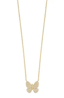 Bony Levy Diamond Butterfly Pendant Necklace in 18K Yellow Gold at Nordstrom