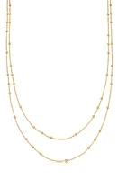 Missoma Double Chain Necklace in Gold at Nordstrom