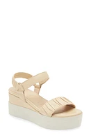 Wonders Platform Wedge Sandal Natural Leather at Nordstrom,