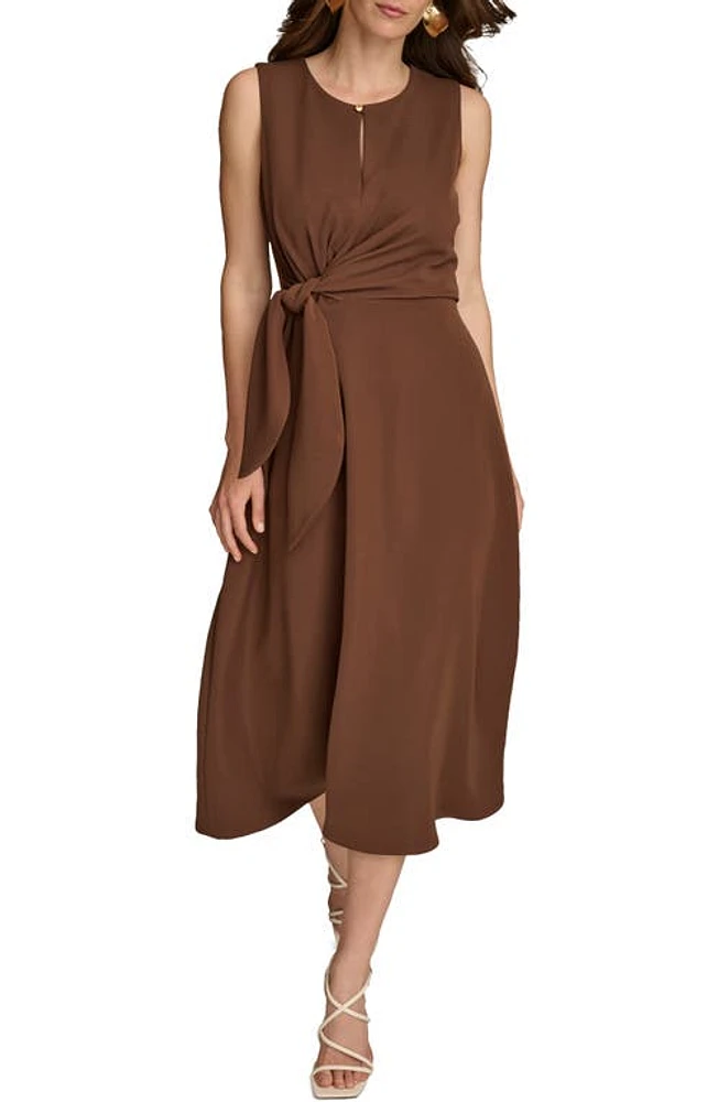 Donna Karan New York Side Tie Sleeveless Dress Canyon at Nordstrom,