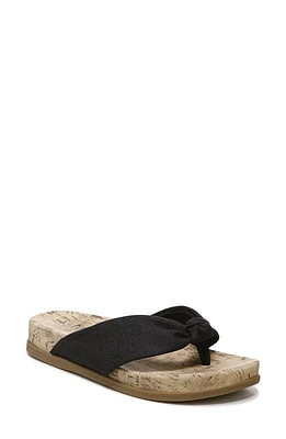 LifeStride Happy Flip Flop - Wide Width Available in Black Fabric at Nordstrom, Size 9.5