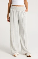 Sweaty Betty Sandwash Smocked Wide Leg Pants Ice Grey Marl at Nordstrom,