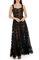 Dress the Population Anabel Semisheer Sweetheart Neck Gown at Nordstrom,