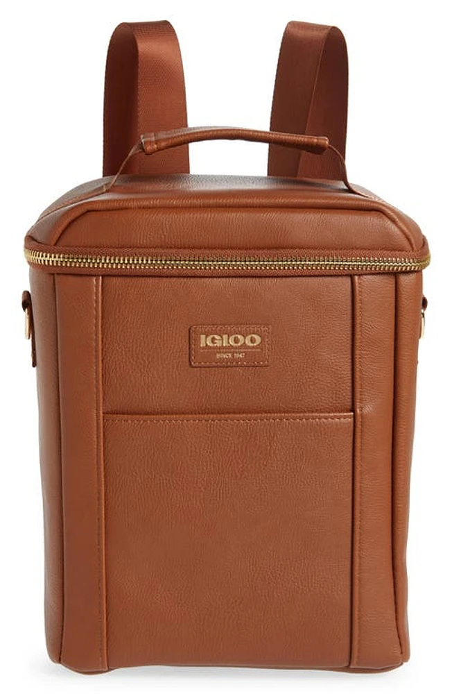 IGLOO Luxe Insulated Convertible Mini Backpack in Cognac at Nordstrom