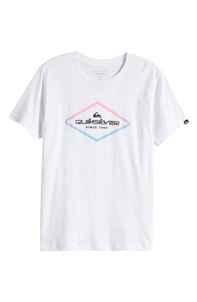 Quiksilver Kids' Omni Lock Cotton Graphic T-Shirt White at