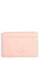 ROYCE New York RFID Leather Card Case in Light Pink at Nordstrom