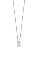 Bony Levy 18k Gold Pavé Diamond Initial Pendant Necklace in Gold - at Nordstrom