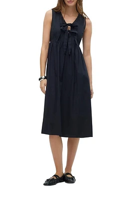 VERO MODA Gili Sleeveless Midi Dress Black at Nordstrom,