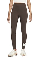 Nike Sportswear Classics High Waist Leggings in Baroque Brown/Sail at Nordstrom, Size X-Small Regular