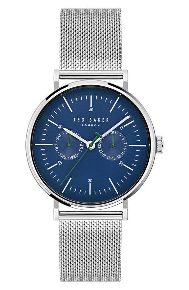 Ted Baker London Timeless Mesh Bracelet Watch in Stainless Steel at Nordstrom