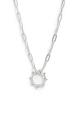 Anzie Dew Drop Marine Pendant Necklace in Silver at Nordstrom, Size 18