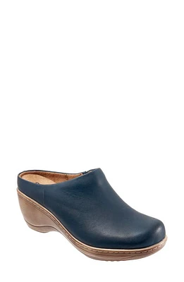 SoftWalk Madison Clog Navy Leather at Nordstrom,