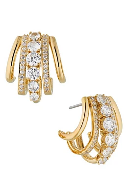 Nadri Cleo J Hoop Earrings in Gold at Nordstrom