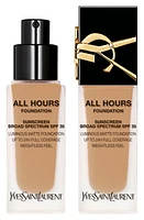 Yves Saint Laurent All Hours Luminous Matte Foundation 24H Wear SPF 30 with Hyaluronic Acid in Mn6 at Nordstrom