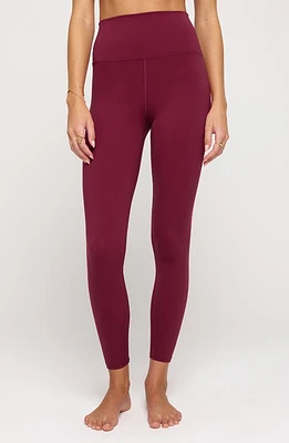 Spiritual Gangster Ada High Waist 7/8 Leggings Berry at Nordstrom,