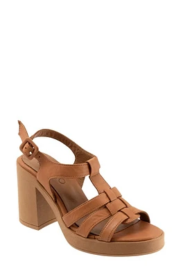 Bueno Lana Platform Sandal Dark Tan at Nordstrom,