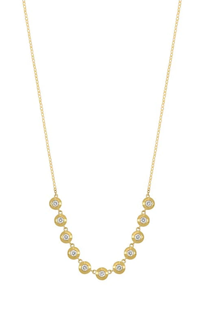 Bony Levy Monaco Diamond Frontal Necklace in 18K Yellow Gold at Nordstrom