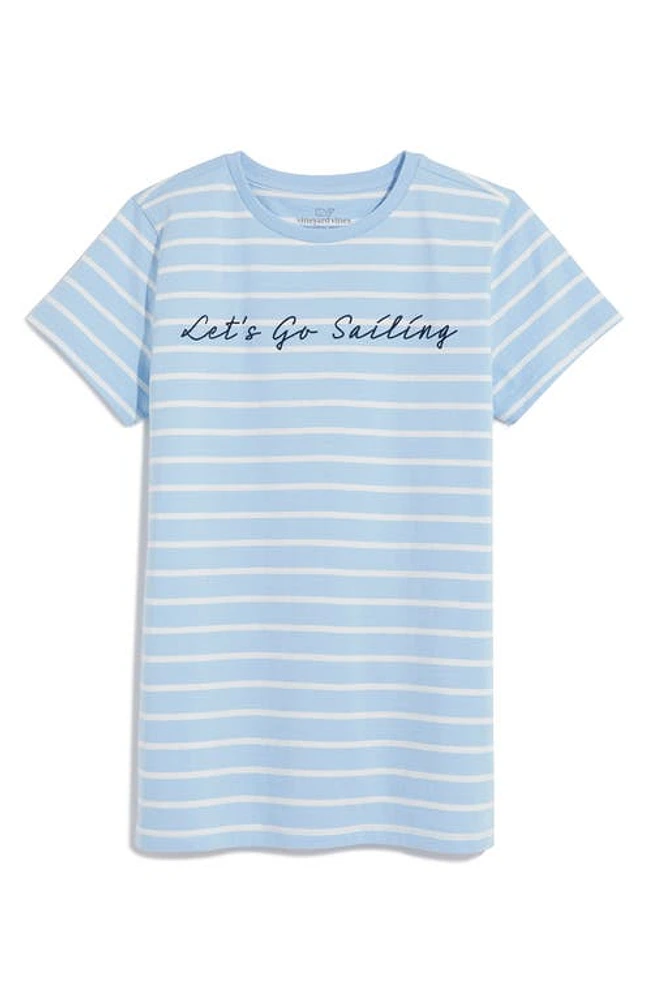 vineyard vines Let's Go Sailing Stripe T-Shirt Blue at Nordstrom,