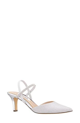 Nina Billie Slingback Pointed Toe Pump Silver at Nordstrom,