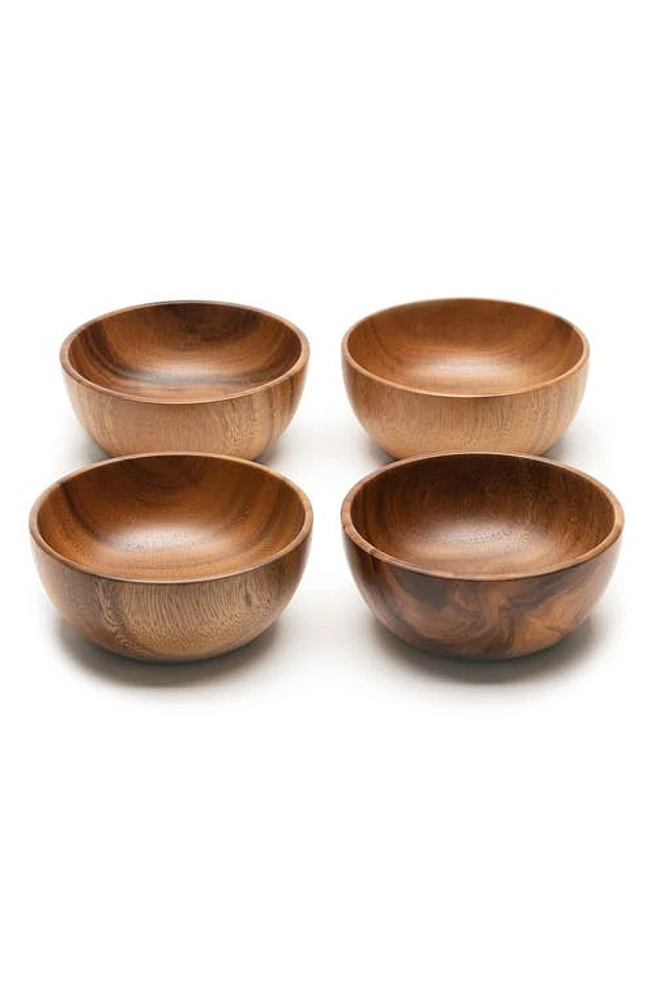 OHOM Forēe Set of 4 Medium Bowls in Wood at Nordstrom