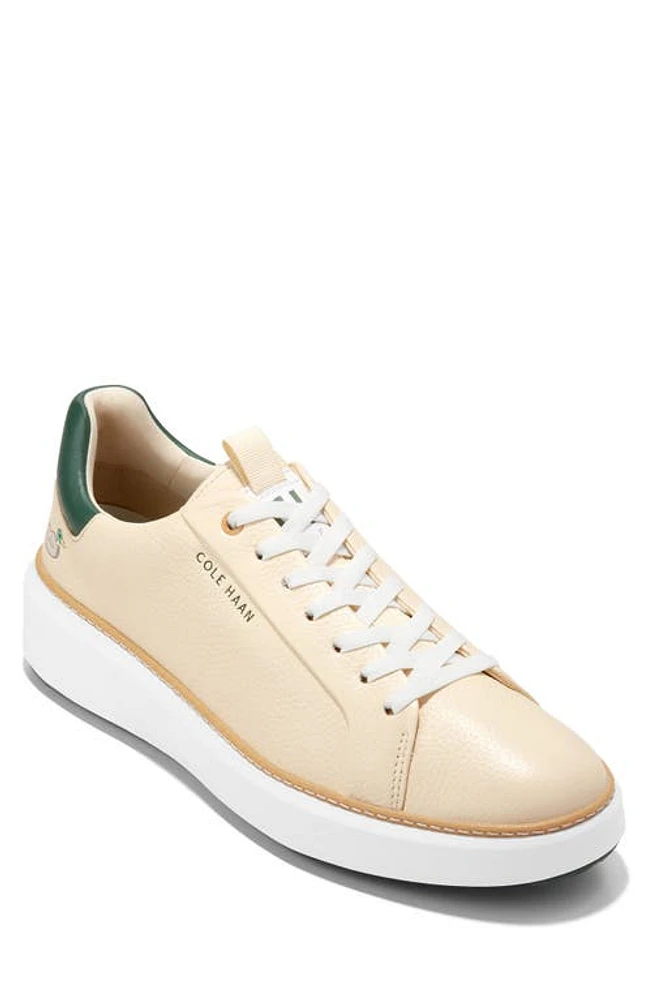 Cole Haan GrandPro Topspin Golf Sneaker Vanilla/Trekking Green at Nordstrom,