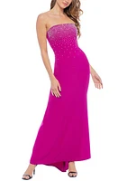 Marina Farj Beaded Bodice Strapless Mermaid Gown at Nordstrom,