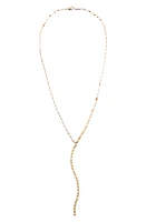 Lana Nude Lariat Necklace in Yellow Gold at Nordstrom, Size 20